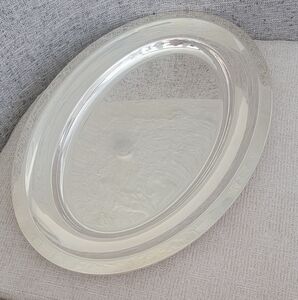 Christofle Elegant Silver Oval Serving Tray